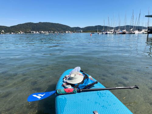 Stand-up-Paddling am See